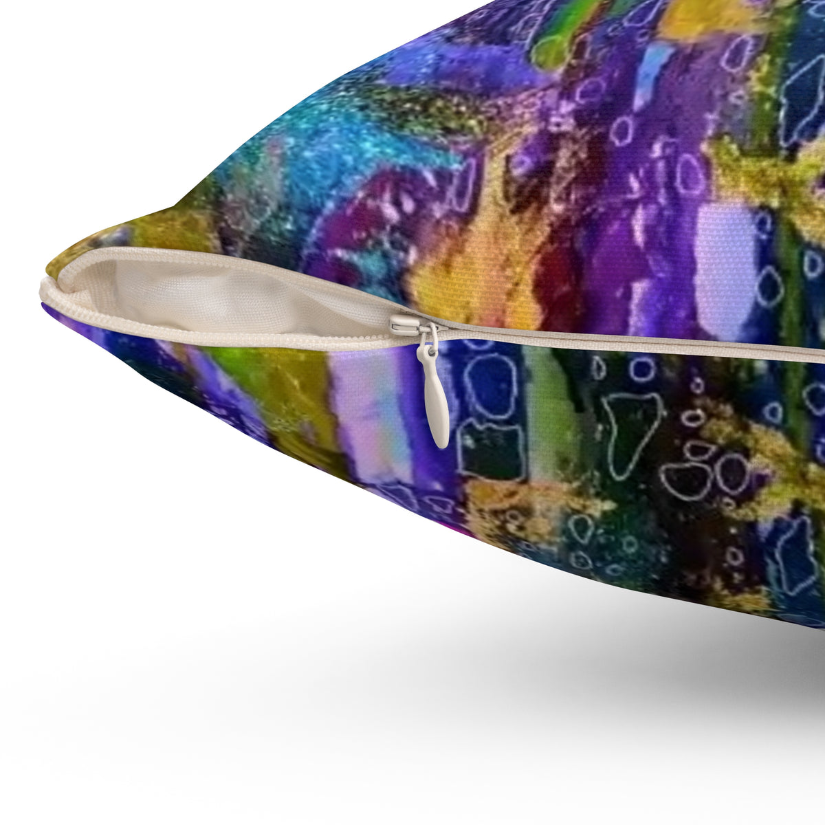 Vibrant Abstract Art Square Pillow for Home Decor