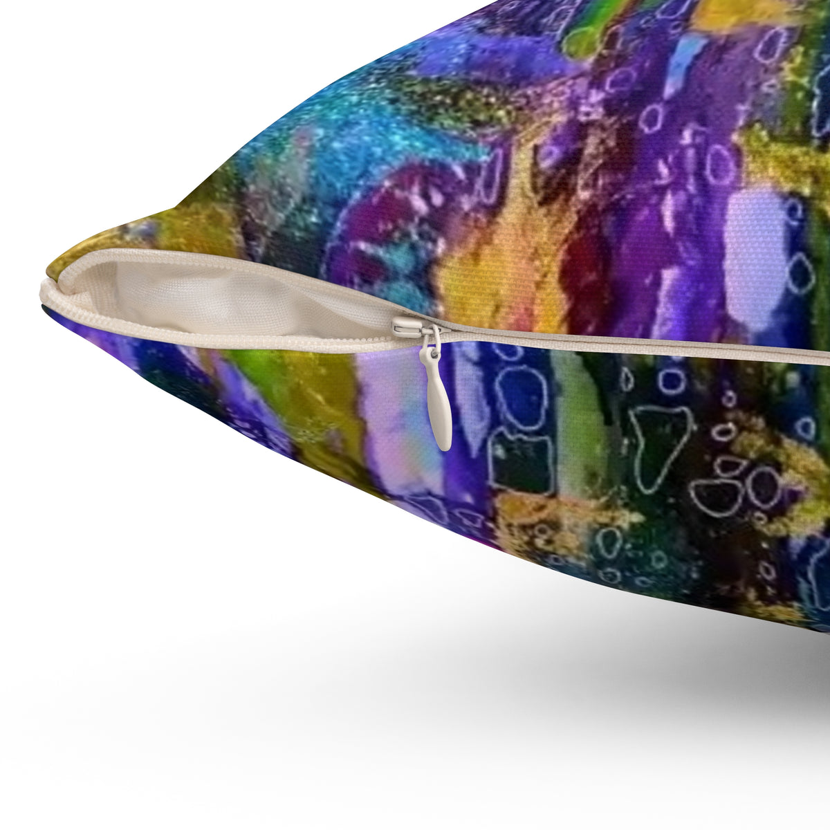 Vibrant Abstract Art Square Pillow for Home Decor