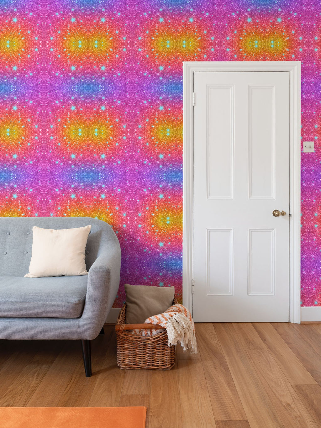 Sparkle Sunset Repeat Pattern Wallpaper