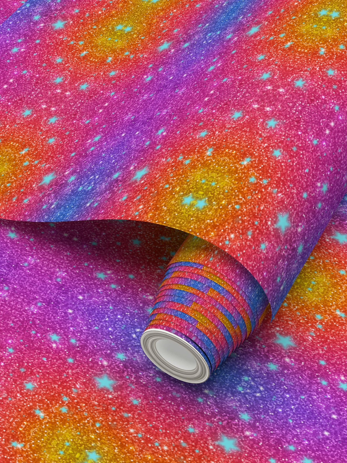 Sparkle Sunset Repeat Pattern Wallpaper