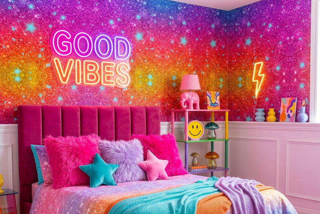 Sparkle Sunset Repeat Pattern Wallpaper