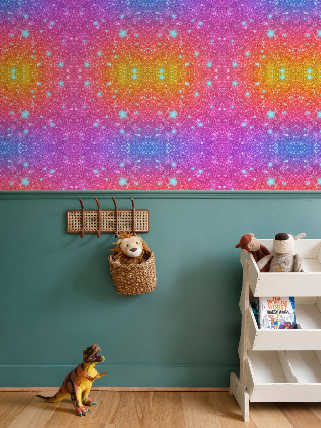 Sparkle Sunset Repeat Pattern Wallpaper