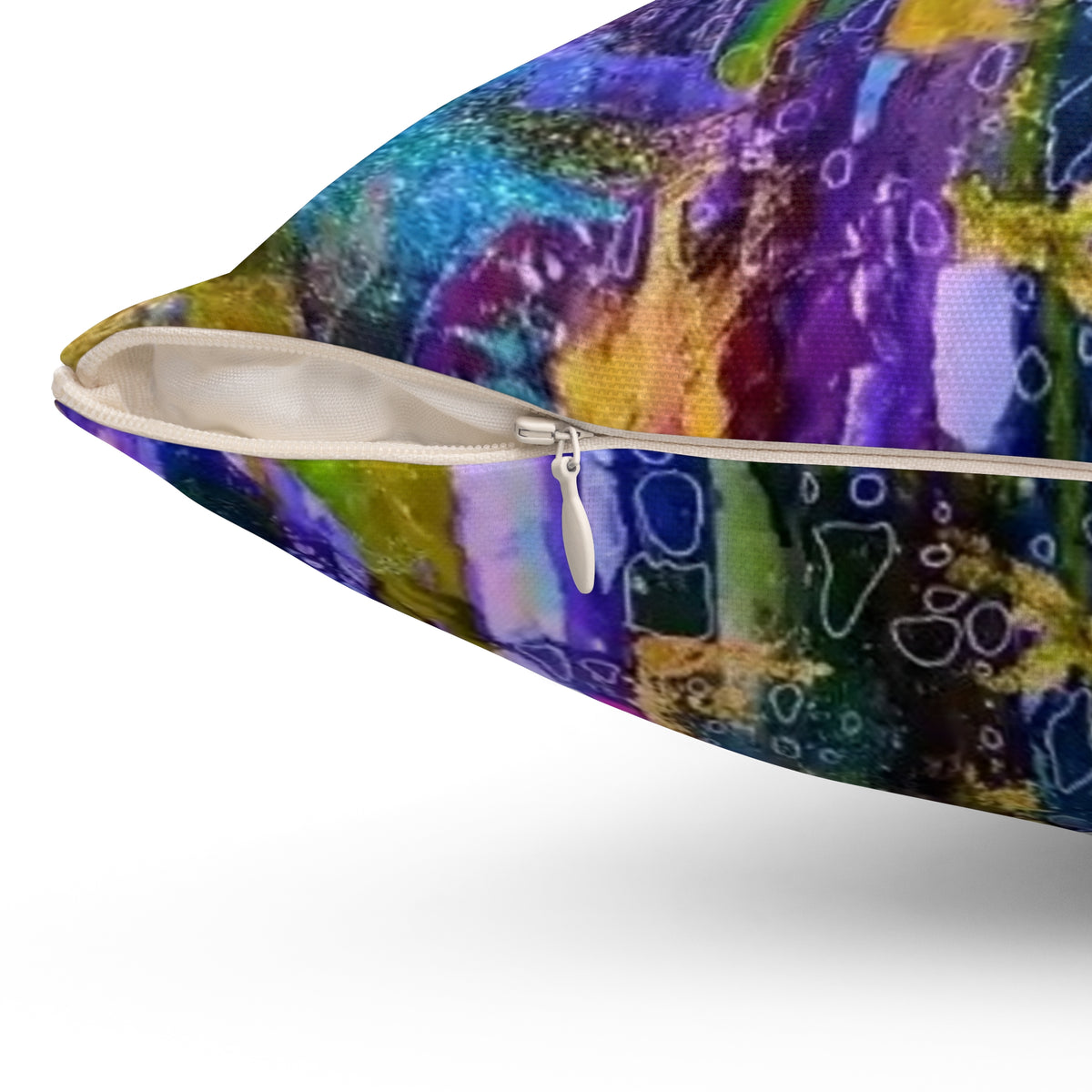 Vibrant Abstract Art Square Pillow for Home Decor