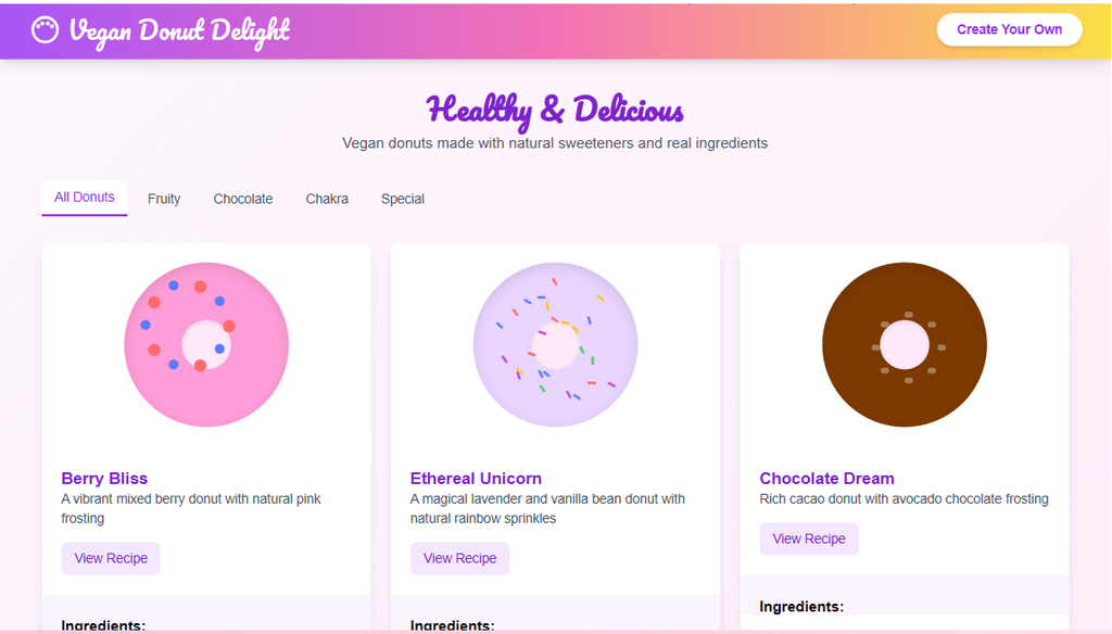 Pretty Yummy Kitchen - A.I. Inspired Vegan Donut Maker