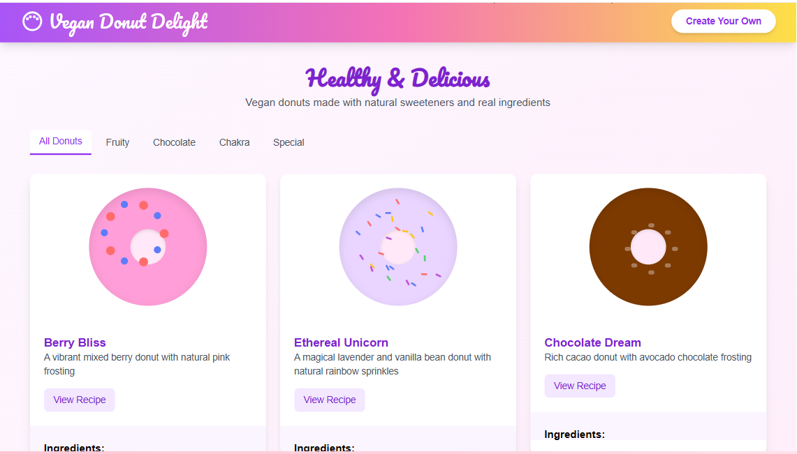 Pretty Yummy Kitchen - A.I. Inspired Vegan Donut Maker